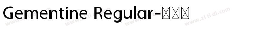 Gementine Regular字体转换